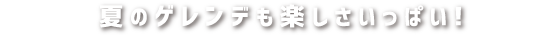 夏のゲレンデも楽しさいっぱい!