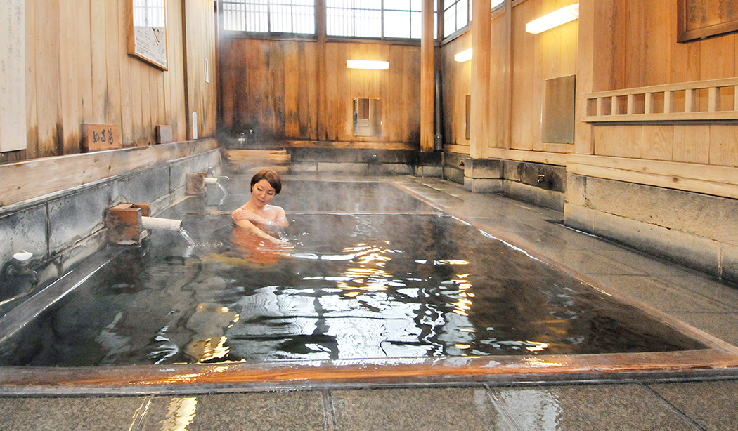 源泉100%のかけ流し 野沢温泉