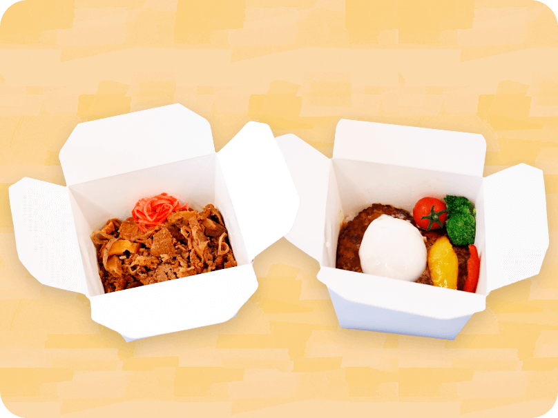 使い捨て食器でのご提供