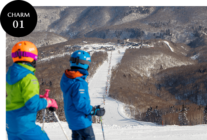 奥志賀高原スキー場 コース スキーヤー